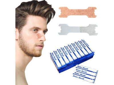 Paket 100 obližev za nos, smrčanje, obliži za nos za boljše dihanje, trakovi za nos proti smrčanju, zaviralec smrčanja, takojšnje lajšanje zamašenega nosu, izboljšanje spanca