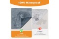 PICK FOR LIFE vodoodporna odeja za pse, dvostranske pasje odeje, pralne, mehke kristalne in plišaste odeje iz koralnega flisa, ščitijo posteljo, kavč, temno siva