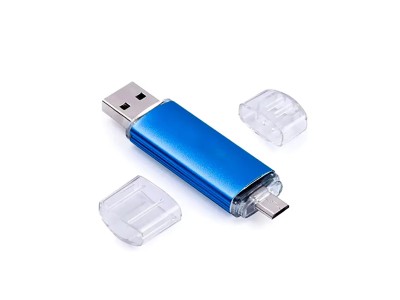 USB ključ OTG Aluminium. USB ključ ima micro USB priključek, tako da ga lahko priključite na pametne telefone za dodaten prostor za shranjevanje. 